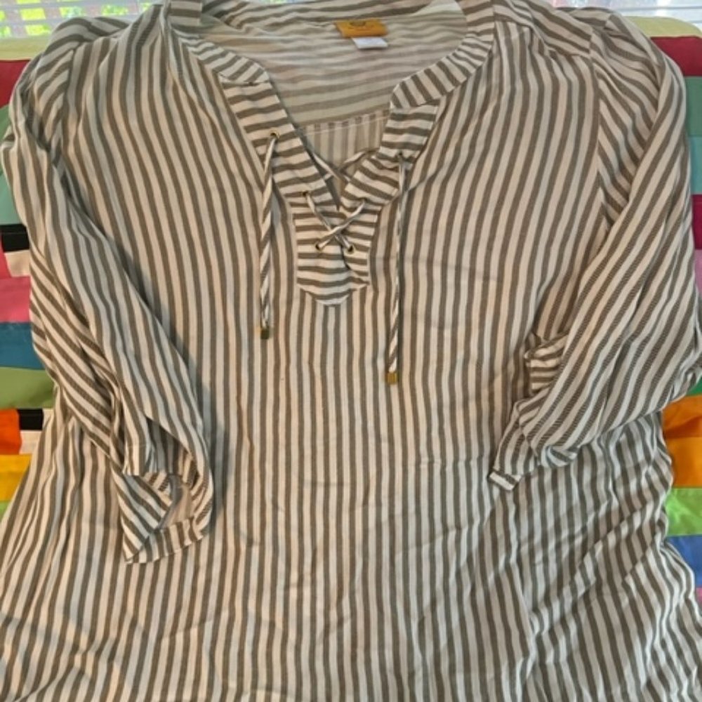 2x plus size casual shirt